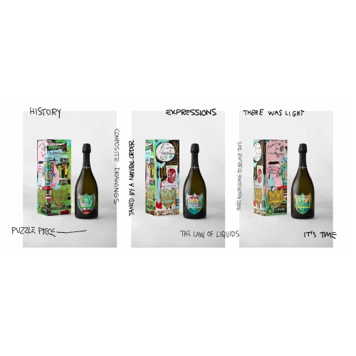 Dom Perignon Jean-Michel Basquit FULL SET 3 x 75CL