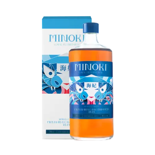 Minoki Coral Filtered Rum-Mizunara Cask 70CL